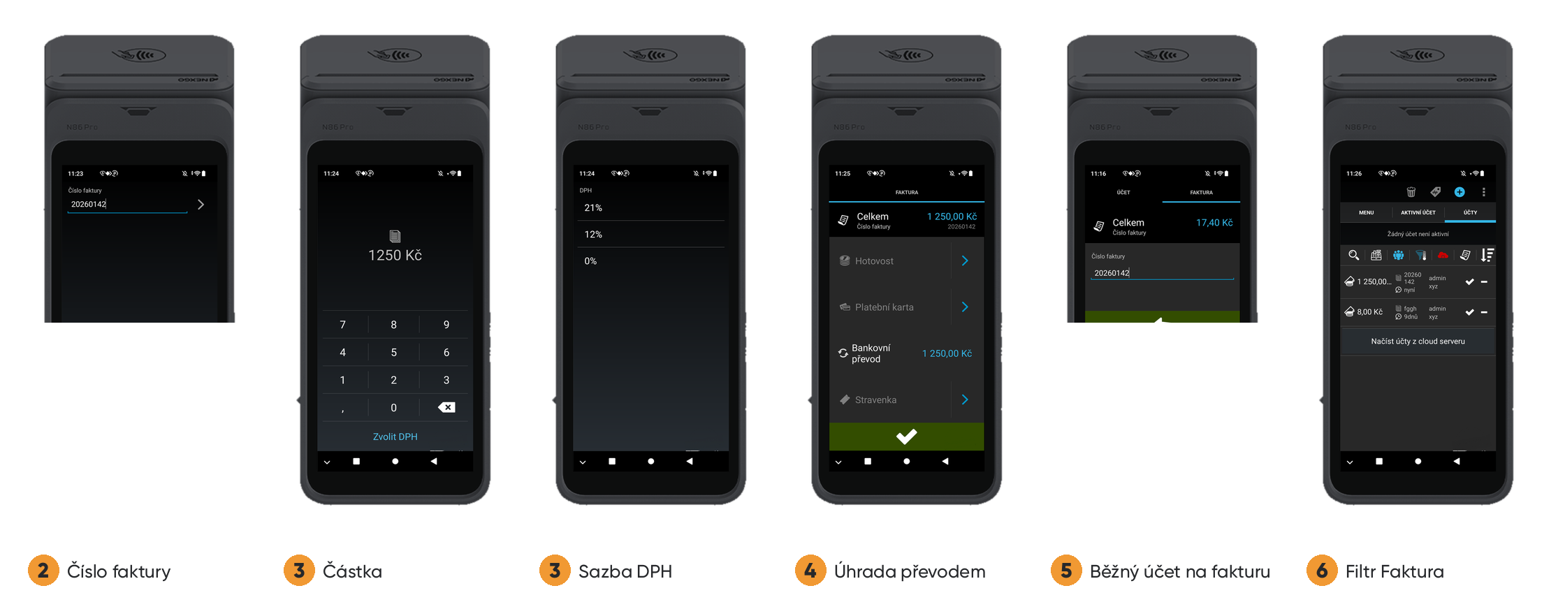 Faktura na N86 Pro